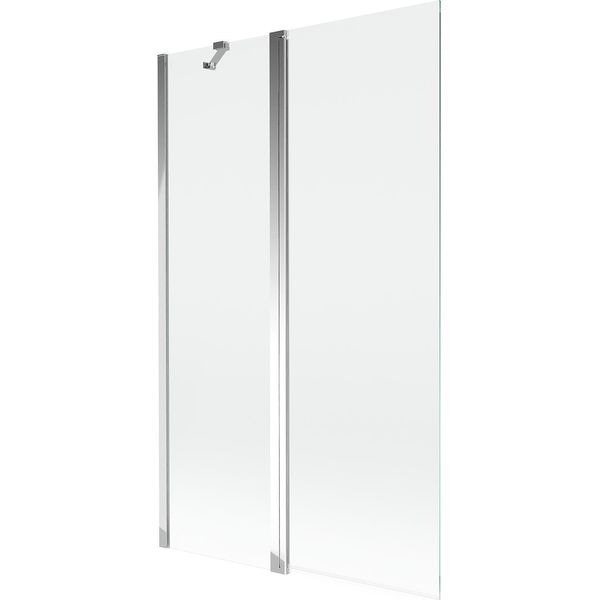Mexen Mist Paravento Per Vasca Da Bagno A 2 Ante 110 X 150 Cm, Trasparente, Cromo - 8A9-110-011-01-00-image