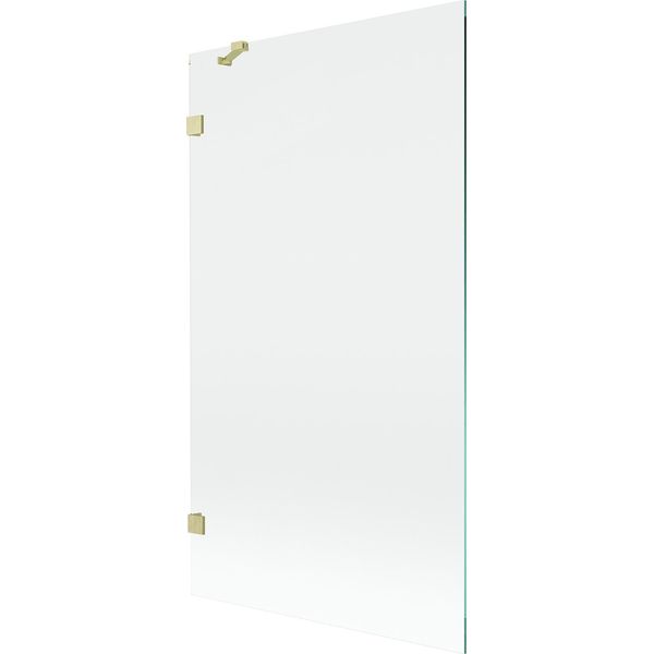 Mexen Lunar Paratia Per Doccia A 1 Anta 100 X 150 Cm, Trasparente, Oro Spazzolato - 897-100-000-55-00-image
