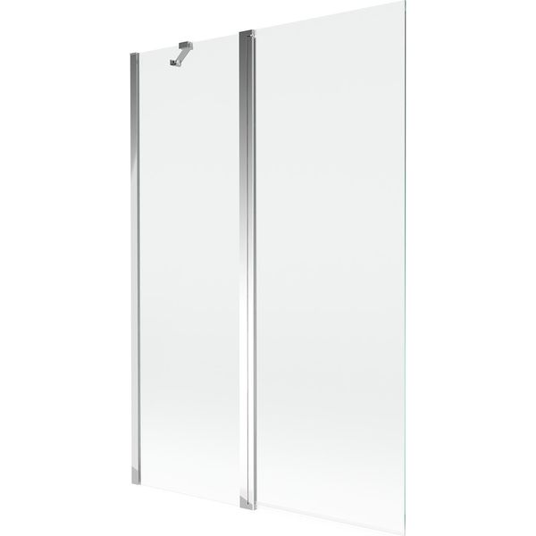 Mexen Mist Paravento Per Doccia A 2 Ante 120 X 150 Cm, Trasparente, Cromo - 8A9-120-011-01-00-image