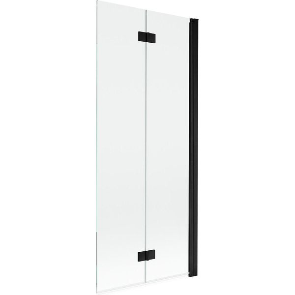 Mexen Mist Paratia Per Doccia A 2 Ante Destra 80 X 150 Cm, Trasparente, Nero - 8A9-080-002-70-00-P-image
