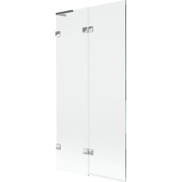Mexen Lunar L Paratia Per Vasca Da Bagno A 2 Ante, Sinistra 90 X 150 Cm, Trasparente, Cromo - 897L-090-100-01-00-L-image