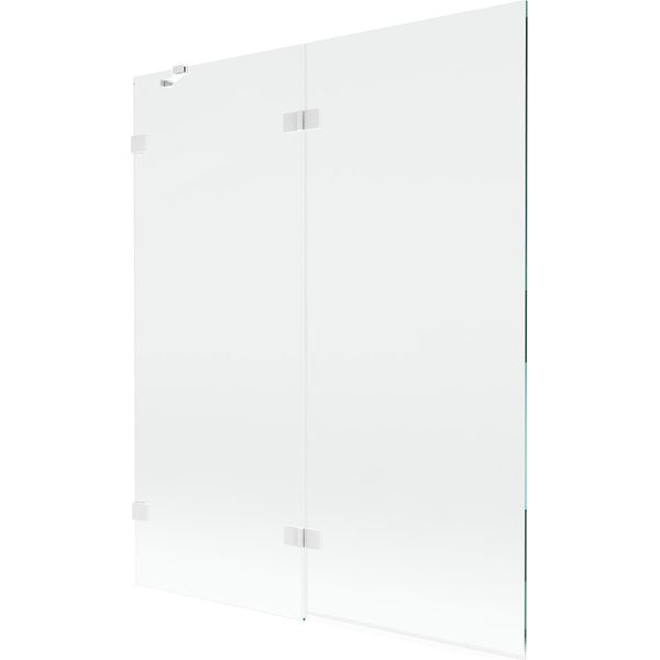 Mexen Lunar Paratia Doccia 2-Ali Sinistra 140 X 150 Cm, Trasparente, Bianco - 897-140-100-20-00-L-image