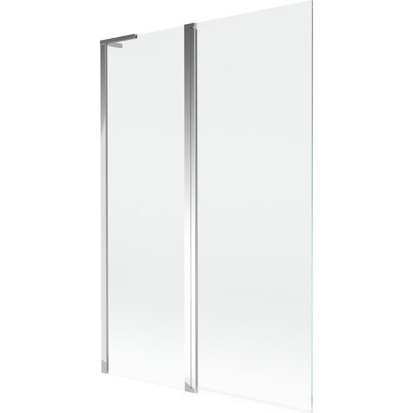 Mexen Mist L Paravento Per Vasca Da Bagno A 2 Ante 120 X 150 Cm, Trasparente, Cromo - 8A9L-120-011-01-00-image