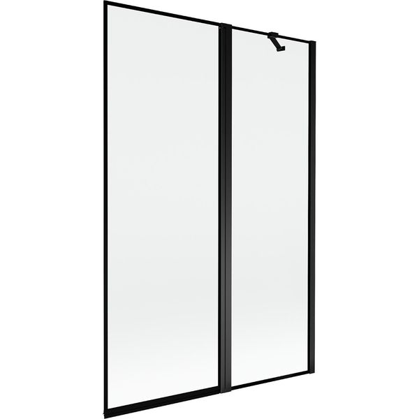 Mexen Mist Paravento Doccia 2 Ante Destro 120 X 150 Cm, Cornice Nera, Nero - 8A9-120-011-70-70-P-image