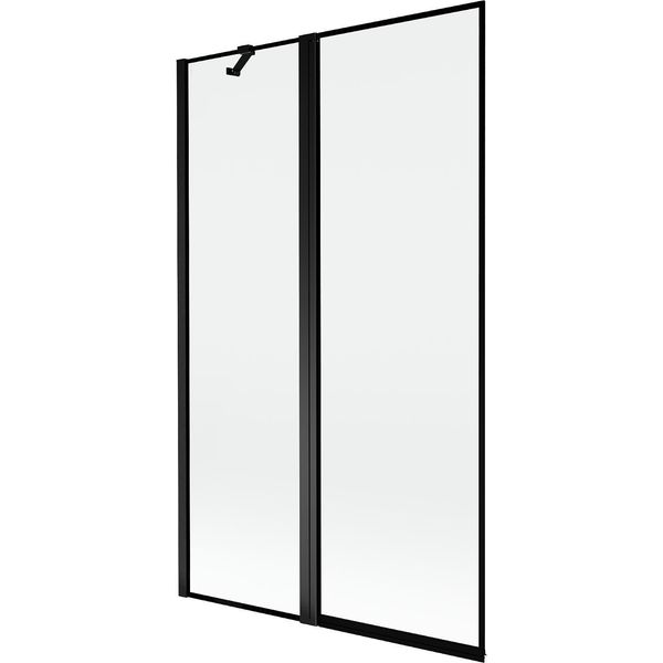 Mexen Mist Paratia Doccia 2-Anta Sinistra 110 X 150 Cm, Cornice Nera, Nero - 8A9-110-011-70-70-L-image