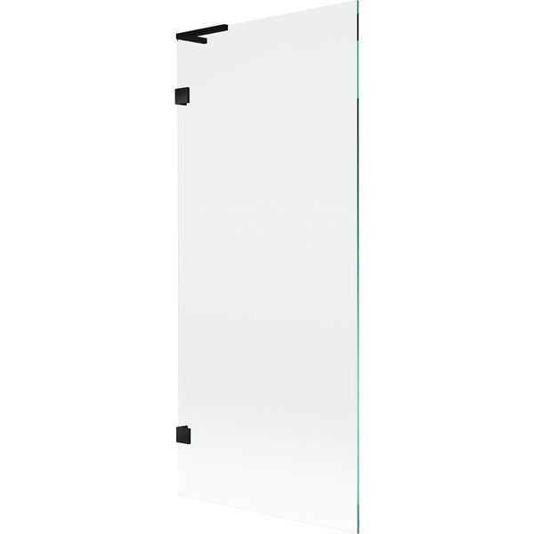 Mexen Lunar L Paratia Per Vasca Da Bagno 1-Anta 80 X 150 Cm, Trasparente, Nero - 897L-080-000-70-00-image