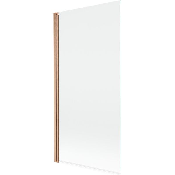 Mexen Mist Paravento Per Vasca 1 Anta 90 X 150 Cm, Trasparente, Rame Spazzolato - 8A9-090-001-65-00-image