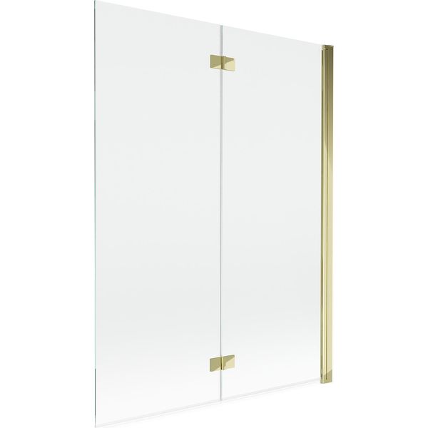 Mexen Mist Paratia Da Doccia A 2 Ante Destra 130 X 150 Cm, Trasparente, Oro - 8A9-130-002-50-00-P-image