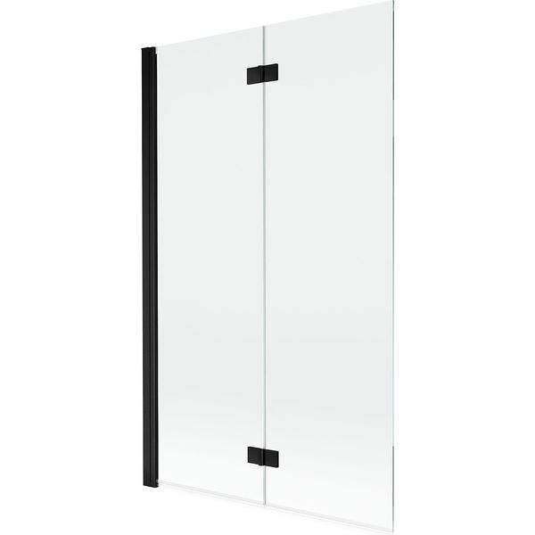 Mexen Mist Paratia Per Doccia 2-Ante Sinistra 110 X 150 Cm, Trasparente, Nero - 8A9-110-002-70-00-L-image