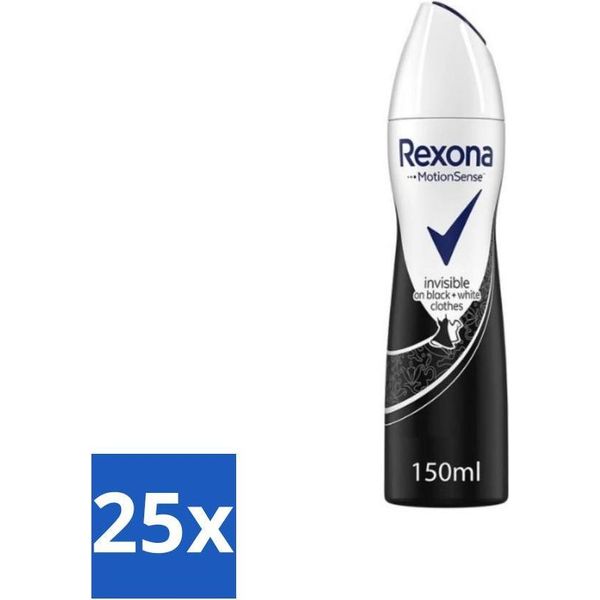 Rexona - Invisible Diamond - Deodorante Spray - Antitraspirante - 150 Ml - Confezione Vantaggiosa - 25 Pezzi-image