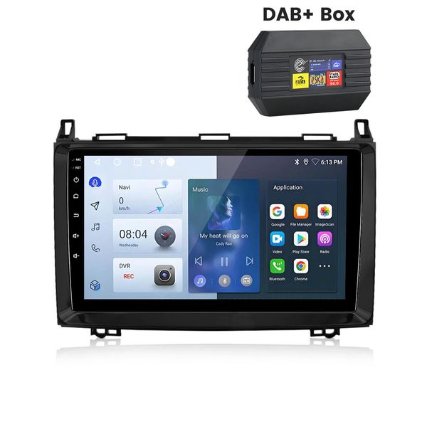 2+64G Carplay Android Auto Wifi Dab Per Mercedes Benz Classe A/B W169 W245 W906 Sprinter Vito Viano Autoradio Gps Navi Swc 4Core Fm Usb-image