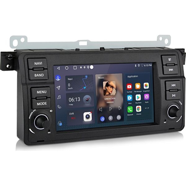 Autoradio Android Da 7 Pollici 2+64 Gb Per Bmw E46 Serie 3 318 320 325 M3 Wireless Carplay Android Auto Wifi Gps Navi Rds Dsp Dab+ Bluetooth-image