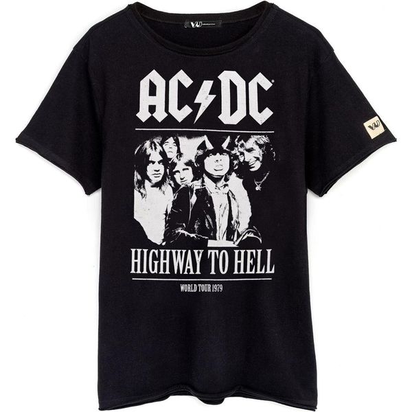 Ac/Dc - Maglietta "Highway To Hell"" Per Uomo/Donna Unisex NS6638 (M) (Nero)"-image