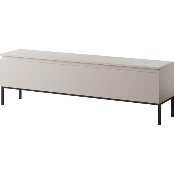 Selsey Bemmi - Mobile Tv, Beige Con Struttura In Metallo Nero, 150 Cm-image