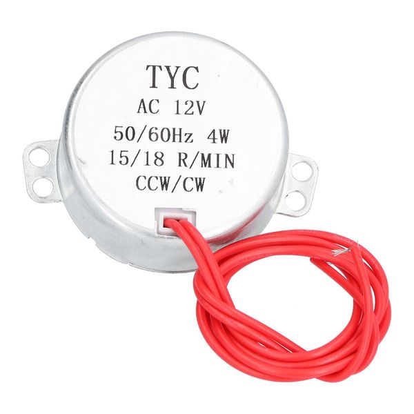 Set Di Accessori Per Motore Sincrono A 2 Pezzi, 15/18 Giri/Min, Rotazione Oraria/Antioraria, 4 W, 12 V Ca, 50 Tyc-image