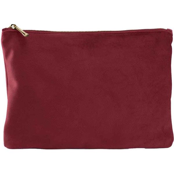 Bagbase - Borsa Per Accessori, Tinta Unita, Velluto PC6975 (L) (Rosso Rubino)-image
