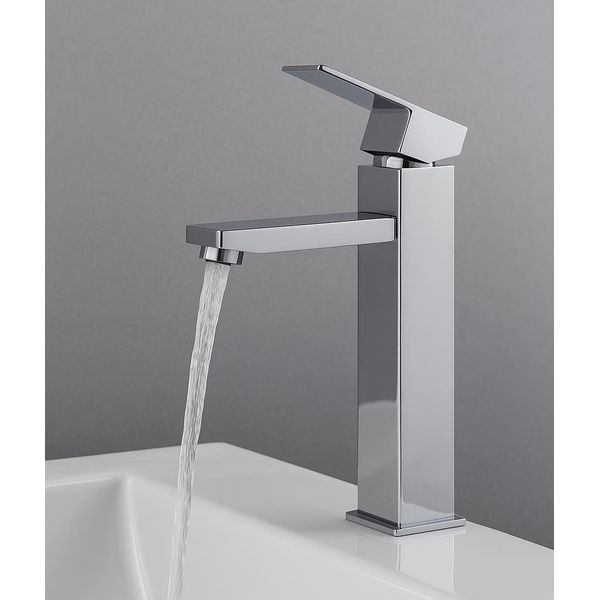 Miscelatore Per Lavabo Pasco Xl - Cromo - Miscelatore Monocomando Con Kit Di Installazione E Tubi Flessibili-image
