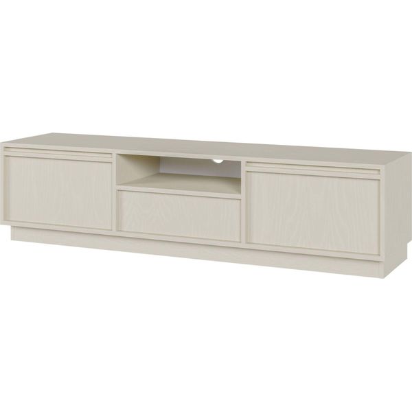 Selsey Evo - Mobile Tv A 2 Ante Con Cassetto, Beige Sabbia, 154 Cm-image