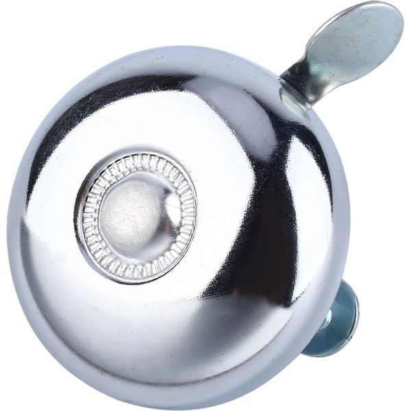Campanello Da Bicicletta In Metallo Retrò, Campanello Da Bicicletta Rumoroso Per Manubrio, Allarme Sonoro, Color Argento-image