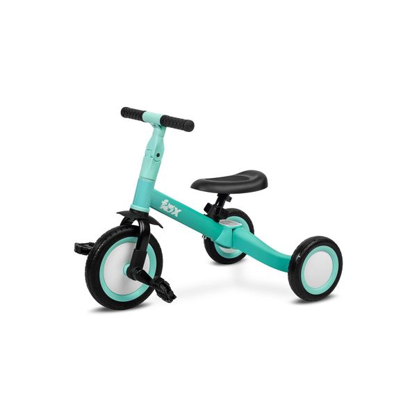 Toyz, Triciclo Balance Bike Per Bambini, Bici 4In1 Per Bambini, Triciclo, Due Ruote, Fox, Turchese-image