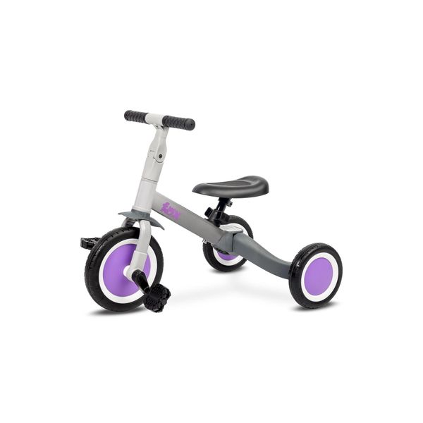 Toyz, Triciclo Balance Bike Per Bambini, Bici 4In1 Per Bambini, Triciclo, Due Ruote, Fox, Grigio-image