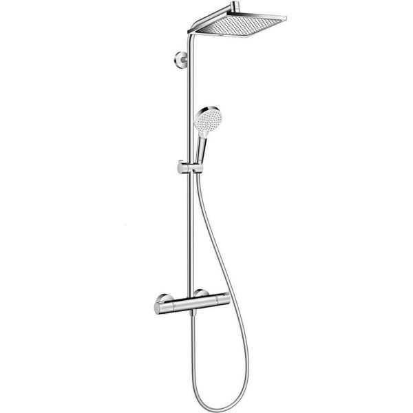 Hansgrohe Set Di Sistemi Doccia Crometta E 240 Con Termostatico, Doccia A Pioggia E Doccetta-image