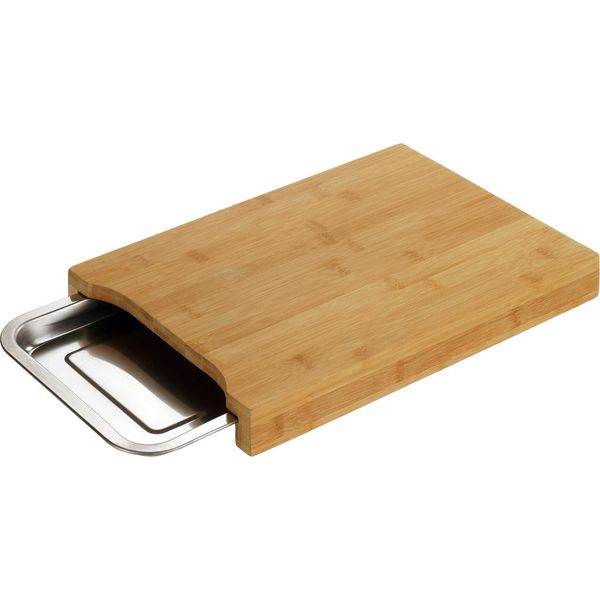 Wenko Tagliere Da Cucina In Bambù Vassoio Raccogli Gocce Vassoio Per Rifiuti Aiuto Cucina-image