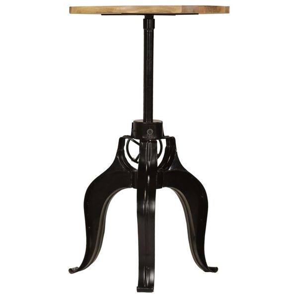Vidaxl Tavolo Da Bar In Legno Massiccio Di Mango 60×(76-110) Cm-image