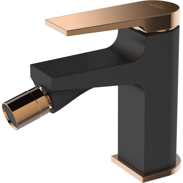 Miscelatore Per Bidet, Miscelatore Per Lavabo, Oro Rosa/Nero Opaco, Midnight-image