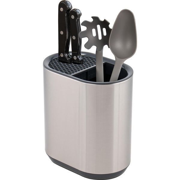Ceppo Di Coltelli B-Goods Bremermann Con Portautensili Da Cucina In Acciaio Inox-image
