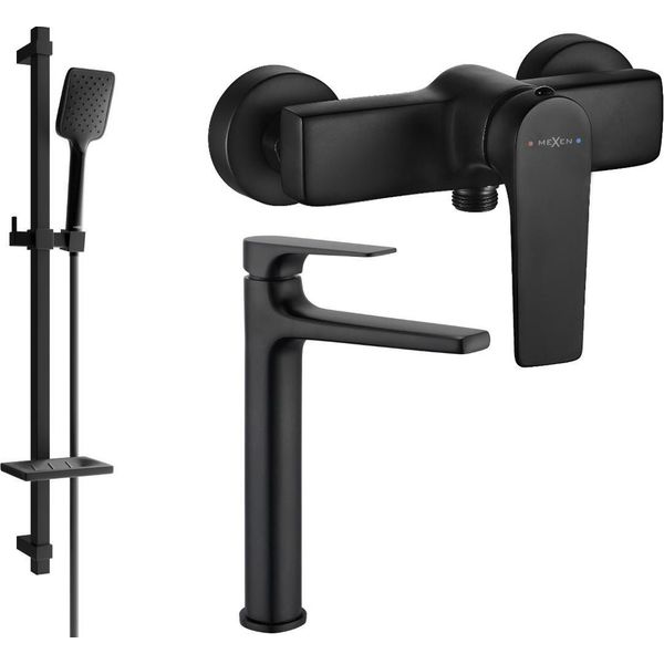 Mexen Lynx DQ62 Set Doccia, Nero - 745914DQ62-70-image
