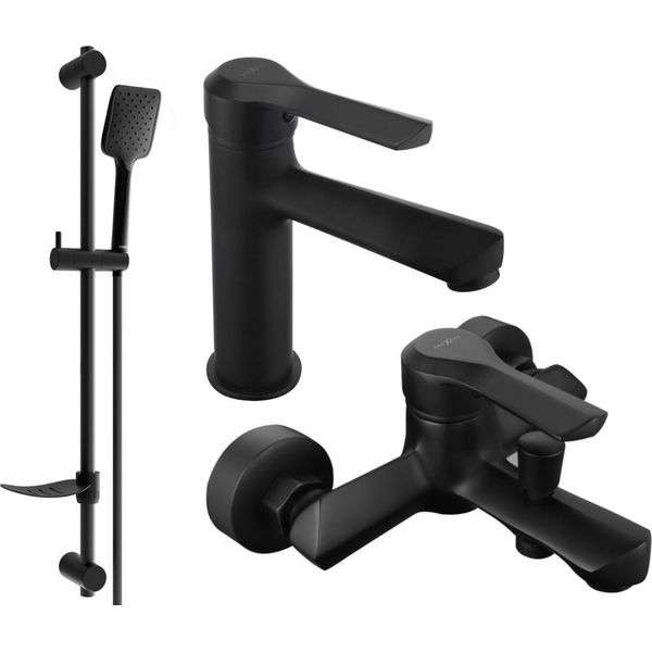 Set Vasca Mexen Sabre DF62, Nero-image