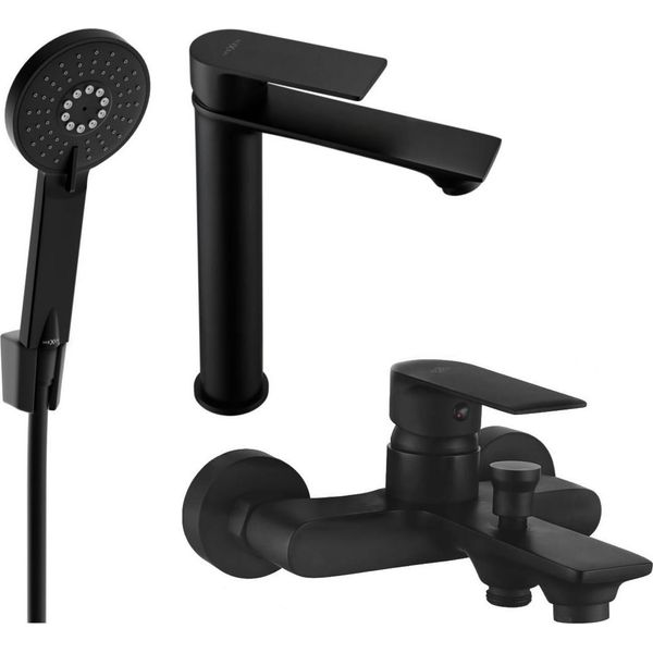 Mexen Royo R40 Set Da Bagno, Nero - 72213R40-70-image