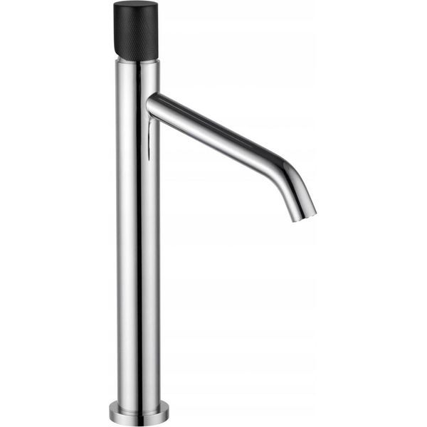 Mexen Rumba One Batteria Lavabo Alta, Cromo/Nero - 73511-07-image