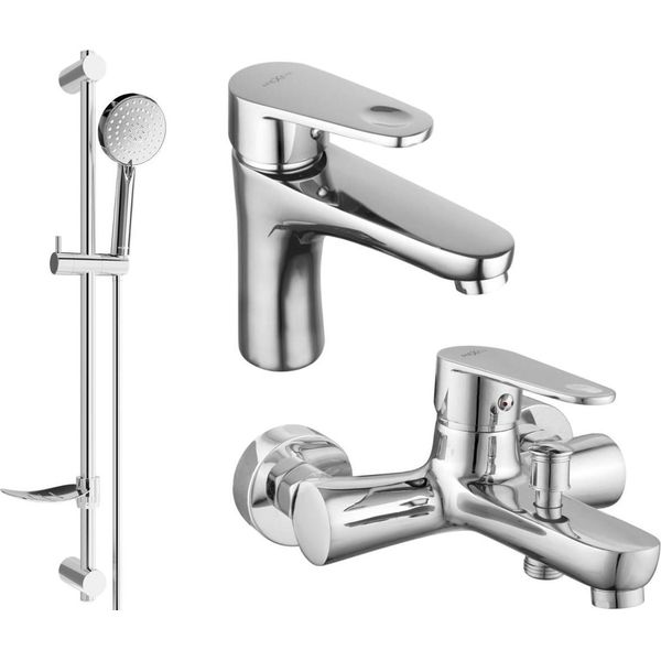 Mexen Kama DF75 Set Da Bagno, Cromo - 72503DF75-00-image