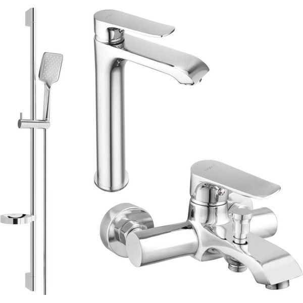 Mexen Pecos DS62 Set Da Bagno, Cromo - 72713DS62-00-image