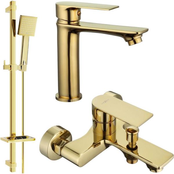 Mexen Royo DQ45 Set Da Bagno, Dorato - 72203DQ45-50-image