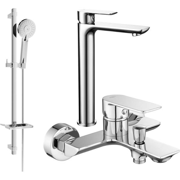 Mexen Alfa DQ40 Set Da Bagno, Cromo - 745713DQ40-00-image