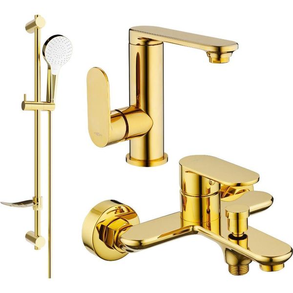 Mexen Milo DF05 Set Da Bagno, Oro - 713053DF05-50-image
