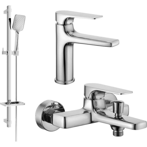 Mexen Lynx DQ40 Set Da Bagno, Cromo - 745903DQ40-00-image