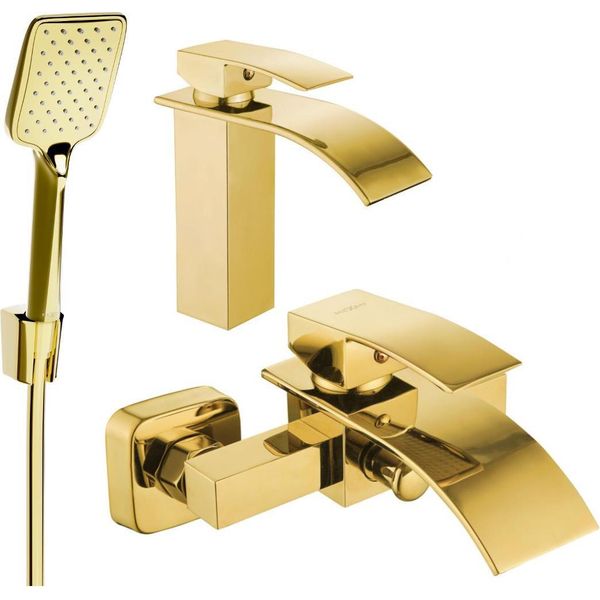 Mexen Aries R62 Set Da Bagno, Oro - 744803R62-50-image