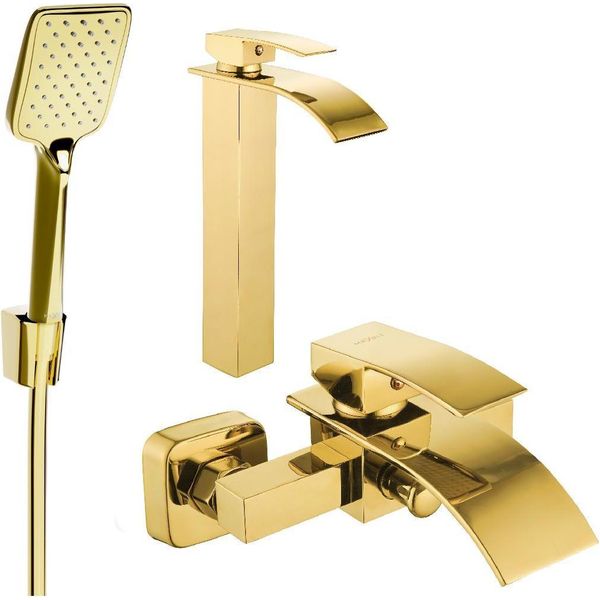 Mexen Aries R62 Set Da Bagno, Dorato - 744813R62-50-image