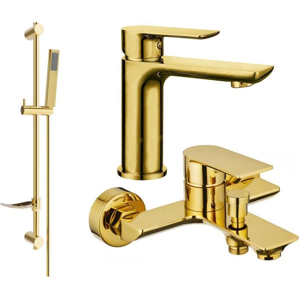 Mexen Alfa DF02 Set Da Bagno, Oro - 745703DF02-50-image