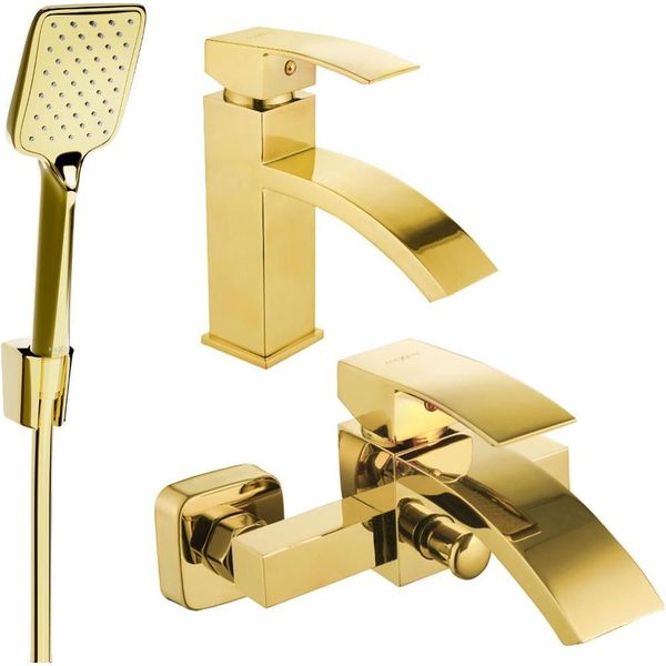 Mexen Libra R62 Set Da Bagno, Dorato - 745103R62-50-image