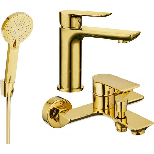 Mexen Alfa R40 Set Da Bagno, Dorato - 745703R40-50-image