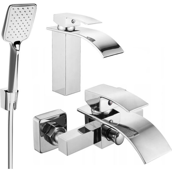 Mexen Aries R62 Set Da Bagno, Cromo - 744803R62-00-image