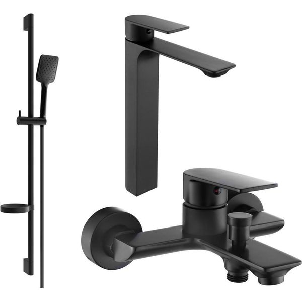 Mexen Alexa DS62 Set Da Bagno, Nero - 71213DS62-70-image