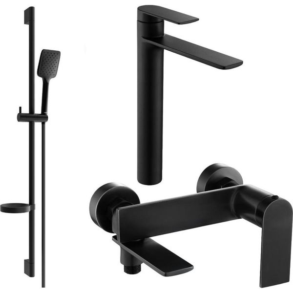 Mexen Zero DS62 Set Da Bagno, Nero - 7113DS62-70-image