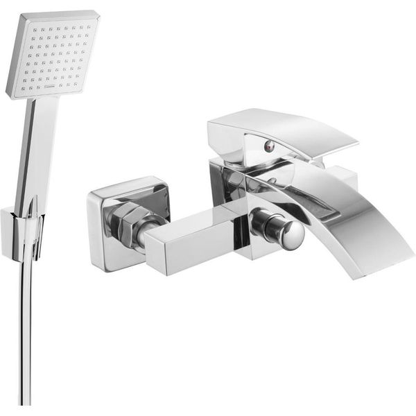 Mexen Libra R45 Rubinetto Da Bagno Con Set Doccia, Cromo - 74513R45-00-image
