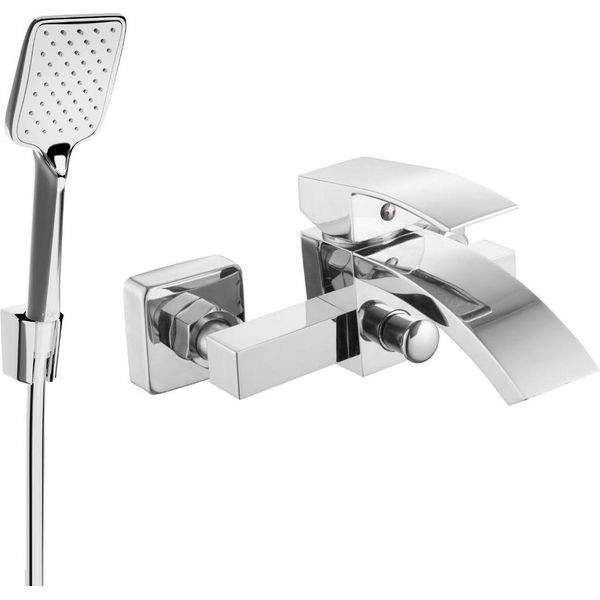 Mexen Libra R62 Rubinetto Da Vasca Con Set Doccia, Cromo - 74513R62-00-image